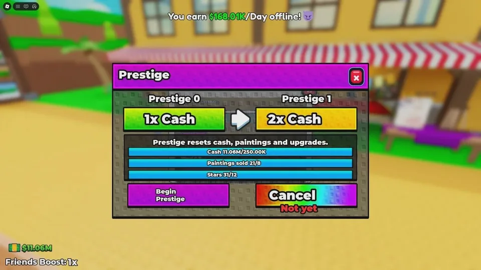Prestige Reset and the Museum